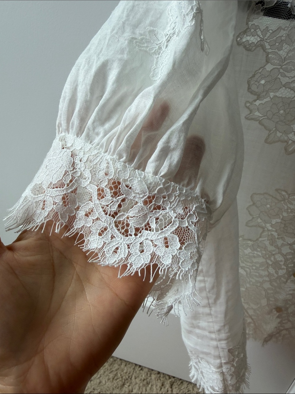 Doen White Lace blouse - Picture 7 of 11
